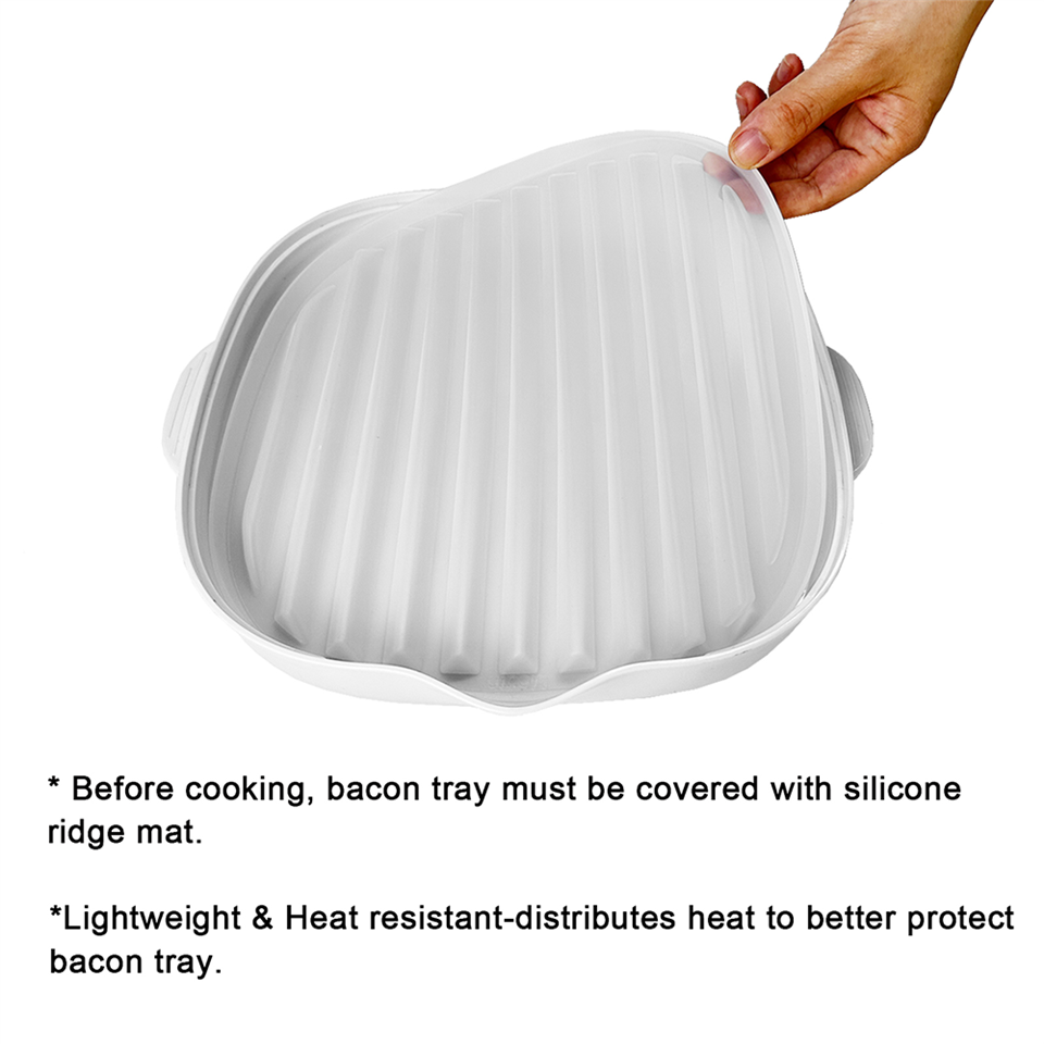 Food Grade PP Material Microwave Bacon Tray
